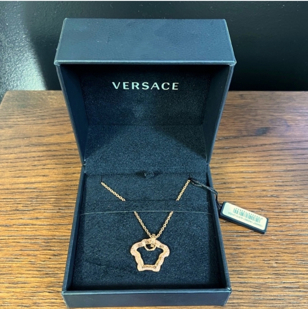 Versace Medusa head necklace